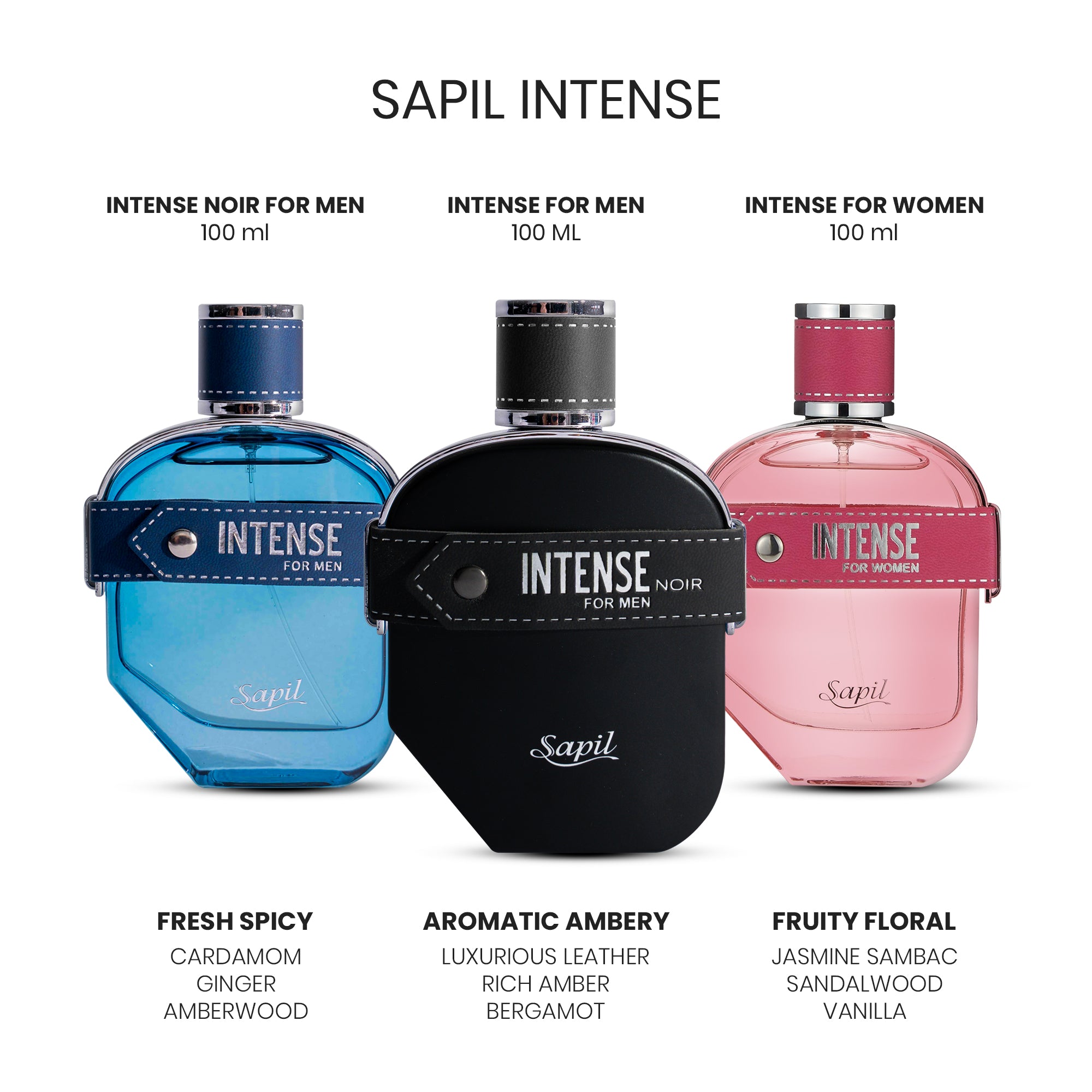 Sapil Intense Noir for Men Eau de Parfum - 100 ML - view 9