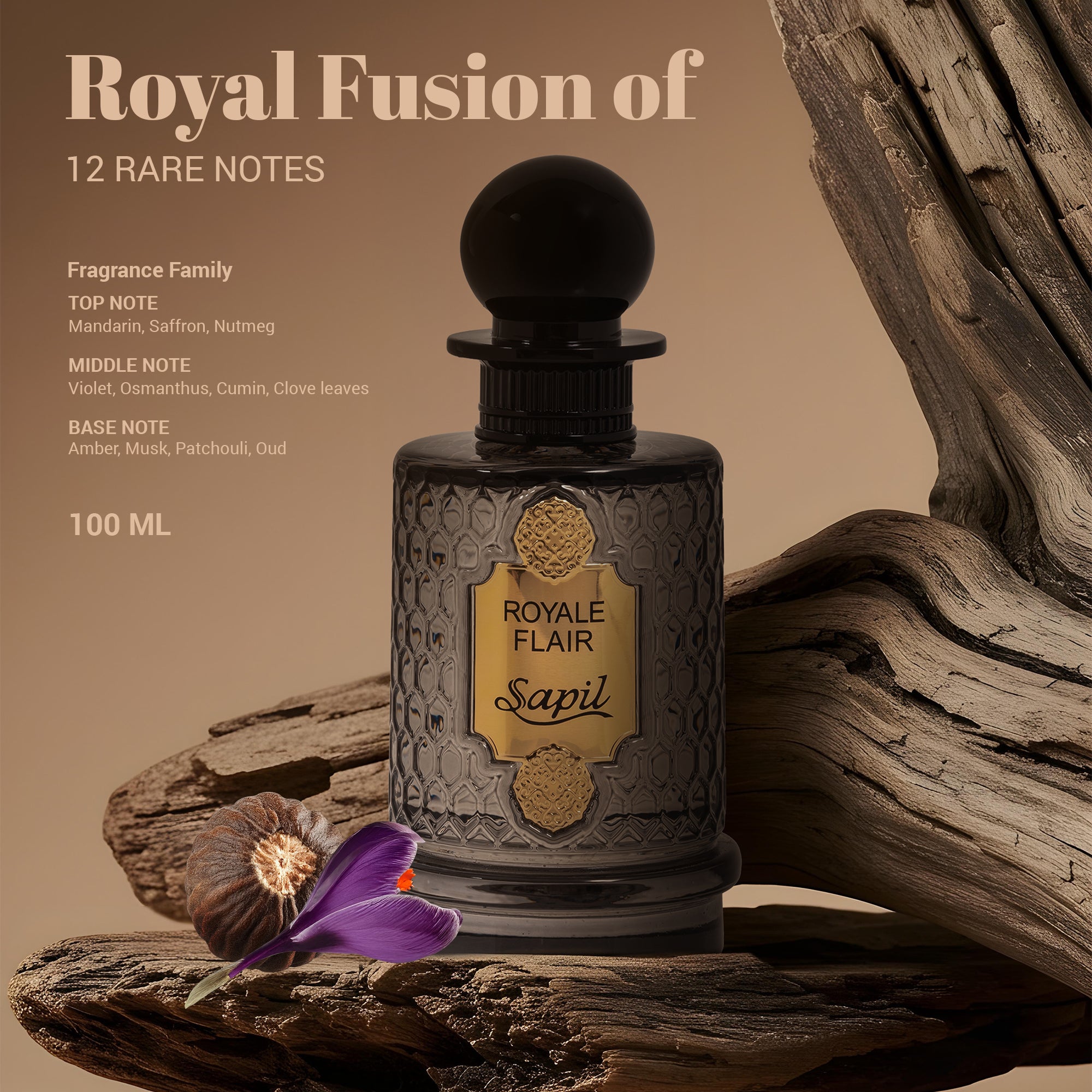 Sapil Royale Flair Unisex Eau De Parfum - 100 ML - detail view