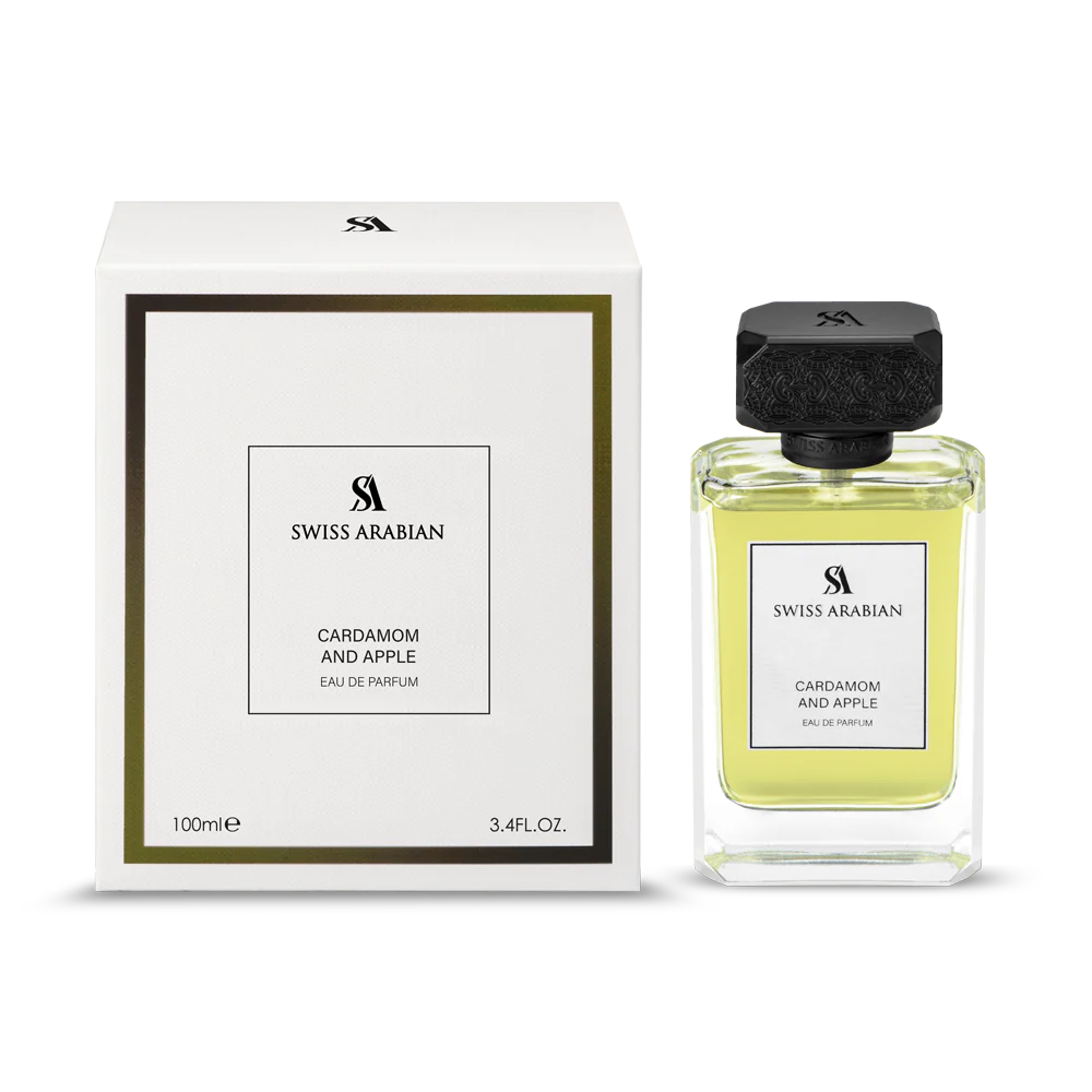 Swiss Arabian Cardamom And Apple Eau De Parfum For Men - 100 ML - bottle front view