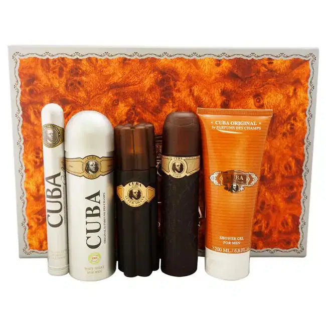 Cuba Must Have Gold Men 5 Pc Edt 100 And Edt 35 And After Shavehave 100 And Shower Gelel 200 And Deo 200 - authentic fragr...