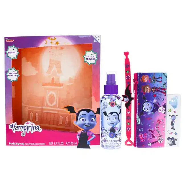 Kids Vampirina Set Body Spray 100 ML + Clutch + Stickers + Bracelet - authentic fragrance from Brands Warehouse Canada