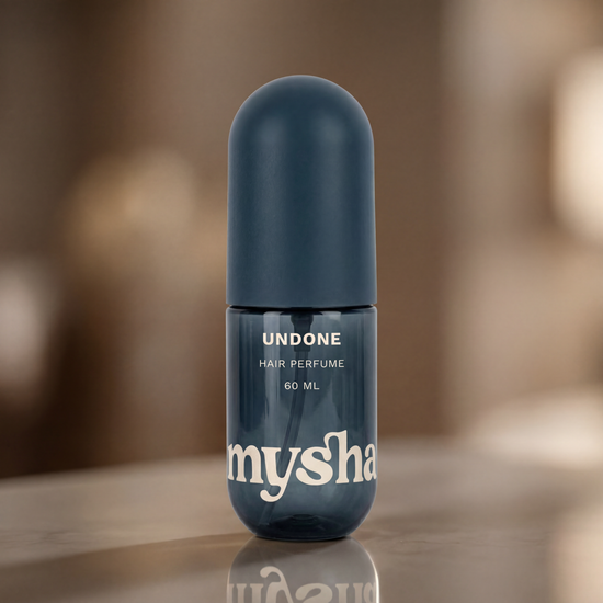 MYSHA Undone Alcohol-Free Hair Perfume, Fresh Bergamot Musk, 60mL bottle product photo, 60 mL / 2 fl oz