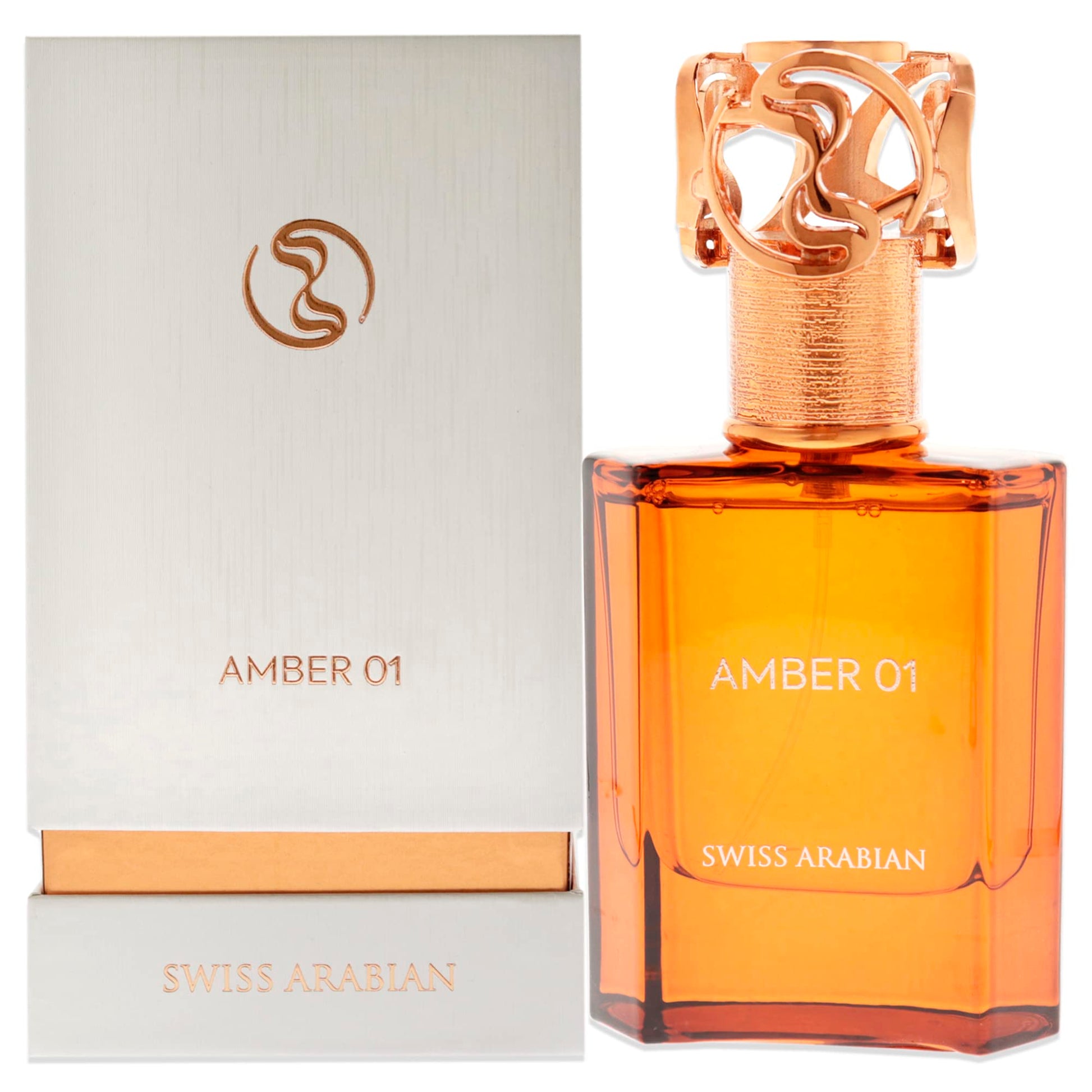 SWISS ARABIAN Amber 01 - Luxury Products From Dubai - Long Lasting, Addictive Personal EDP Spray Fragrance - Seductive Signature Aroma - 50 ml - Unisex