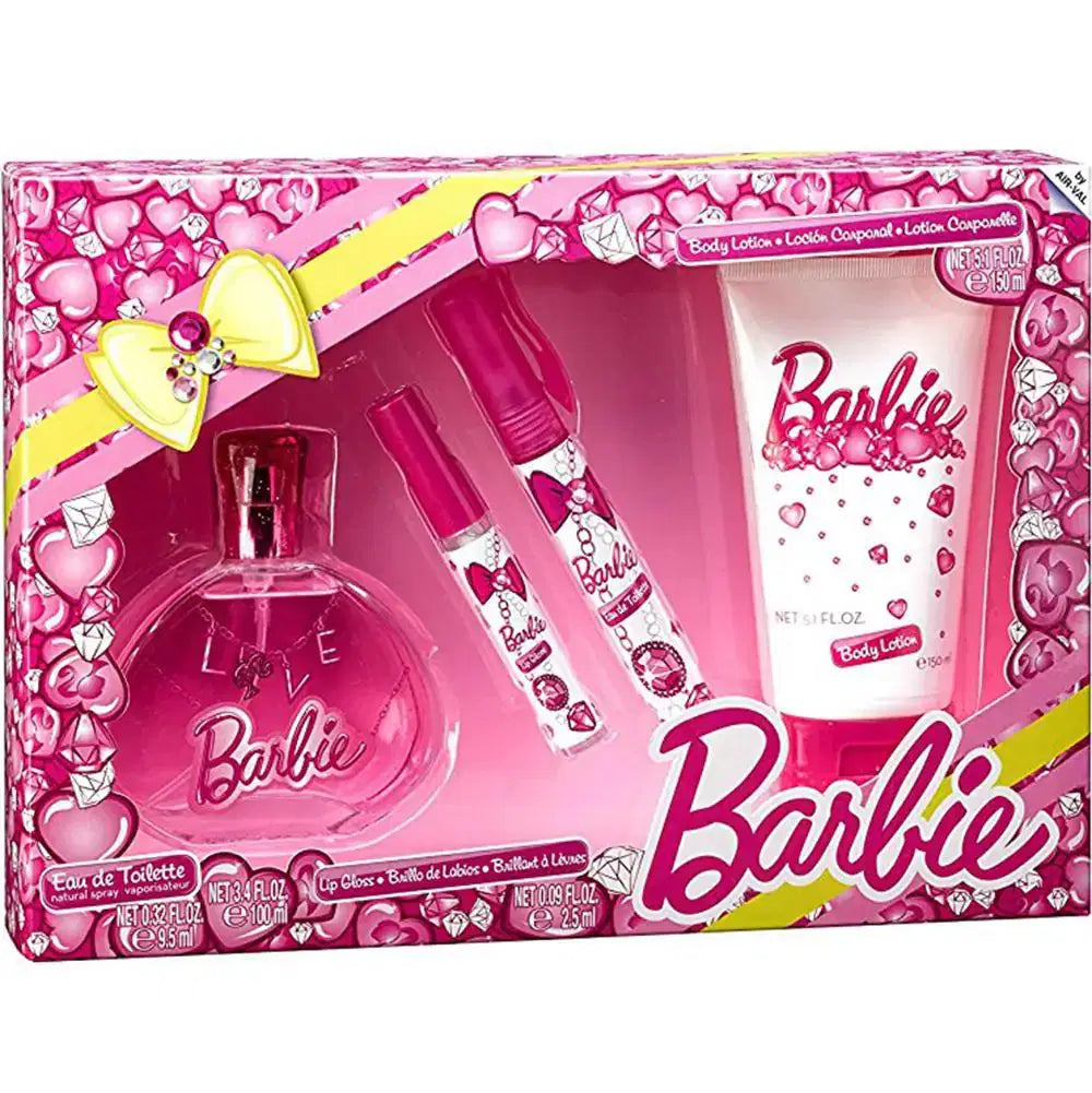 Set - Kids Barbie Girl (G) (100 ML, 150 ML, 75 ML, Pen)100 ML EDT Spray, 9.5 ML - authentic fragrance from Brands Warehous...