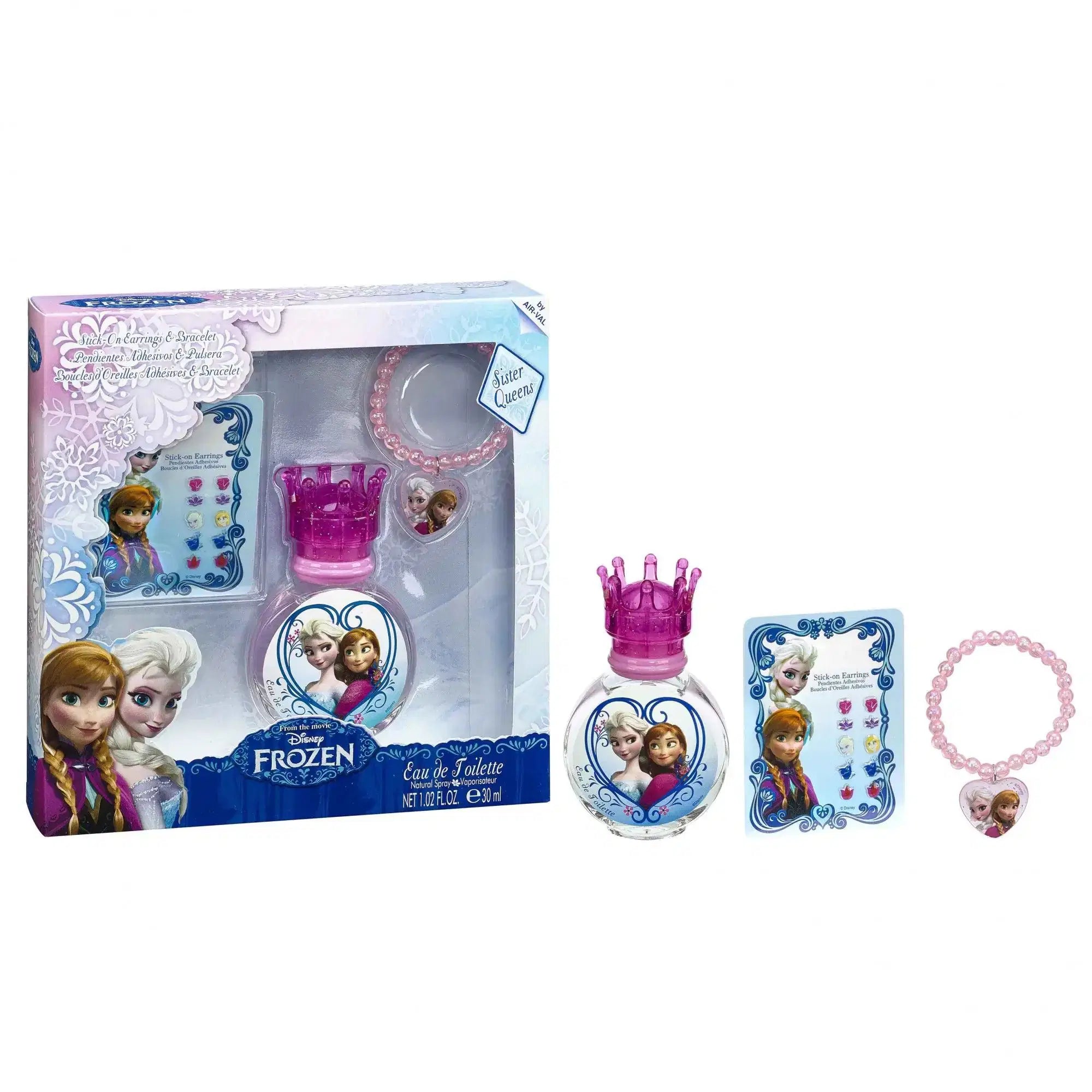 Set - Kids Disney Frozen (G) 30 ML EDT Spray + Stick-On Earrings - authentic fragrance from Brands Warehouse Canada