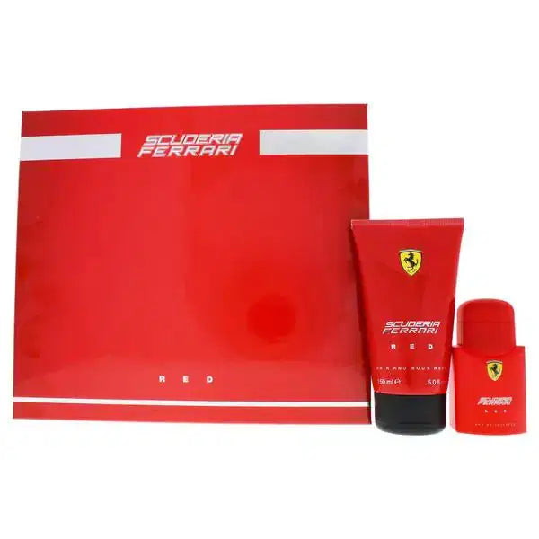 Set - Scuderia Ferrari Red 2 40 ML EDT Spray + 150 ML B/W - authentic fragrance from Brands Warehouse Canada