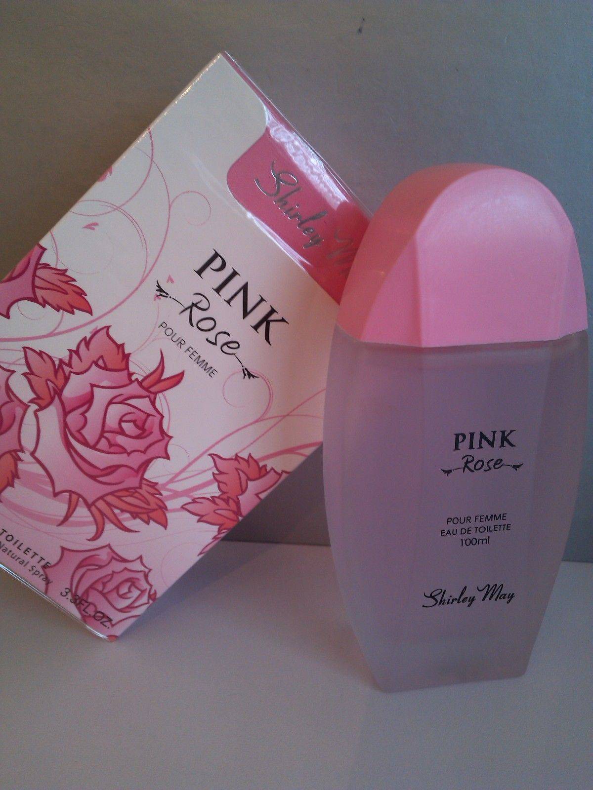 Shirley May Pink Rose for Women Eau de Toilette 100 ML - bottle front view