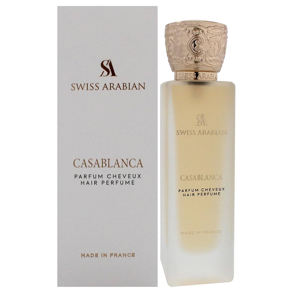 Swiss Arabian Casablanca - Hair Perfume for Women - Fruity, Woody Fragrance - Hair Mist with Vitamin E - Blend of Apple, Patchouli, and Amber - 50 ml