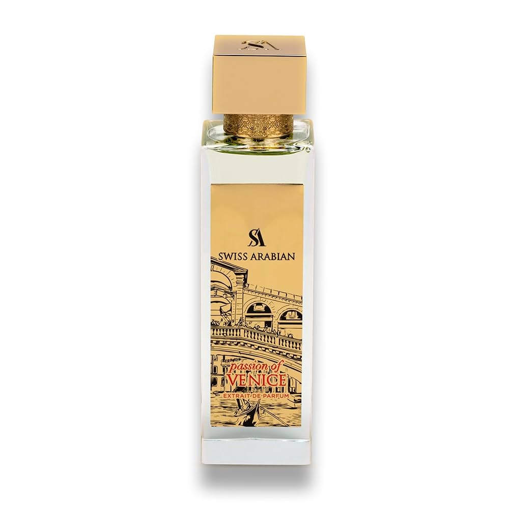 Swiss Arabian Passion of Venice - Arabian Perfume for Women and Cologne for Men - Woody Musk Fragrance - Long Lasting Perfume for Men - 100 ml