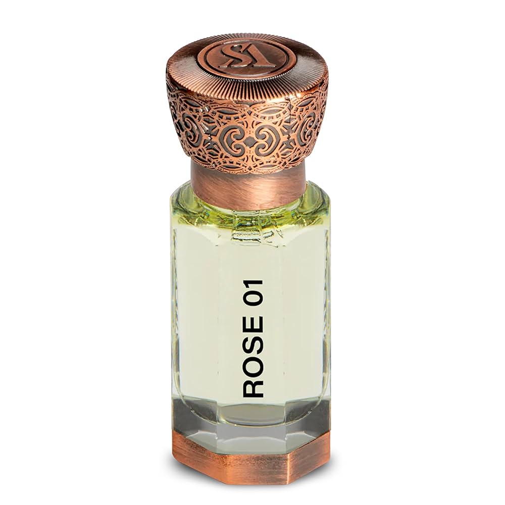 Swiss Arabian Rose 01 - Arabian Perfume Oil - Rose Perfume for Women - Long Lasting Women's Fragrances with Vanilla, Musk, Cashmere - 12 ml