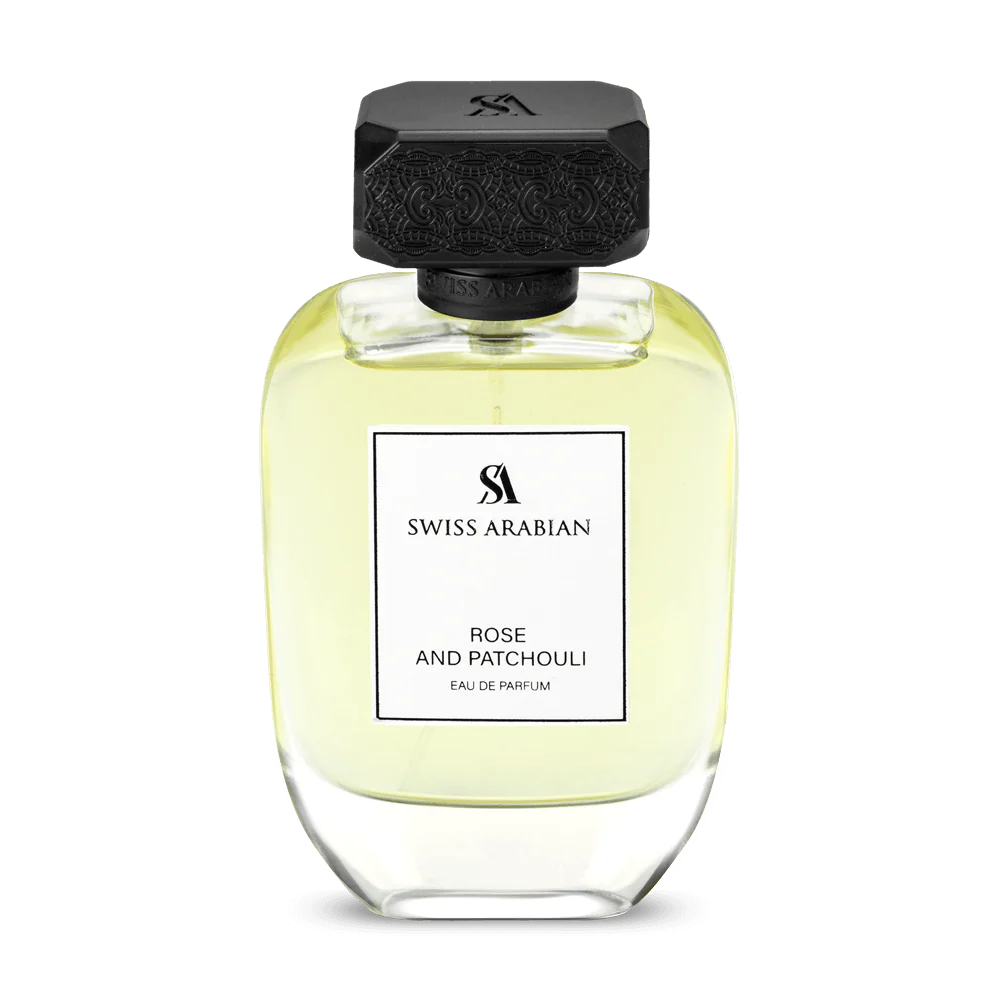 Swiss Arabian Rose and Patchouli for Women - Women's Perfume - White floral, Musk, Citrus Fragrance with Bergamot, Rose, and Sandalwood - 100 ml