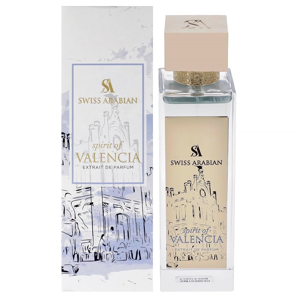 Swiss Arabian Spirit of Valencia - Arabian Perfumes for Women and Men - Long Lasting Extrait de Parfum - Citrus, Floral, Amber Perfume - 100 ml