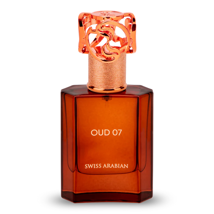 Swiss Arabian Oud 07 Eau De Parfum Unisex - 50 ML - box and bottle packaging
