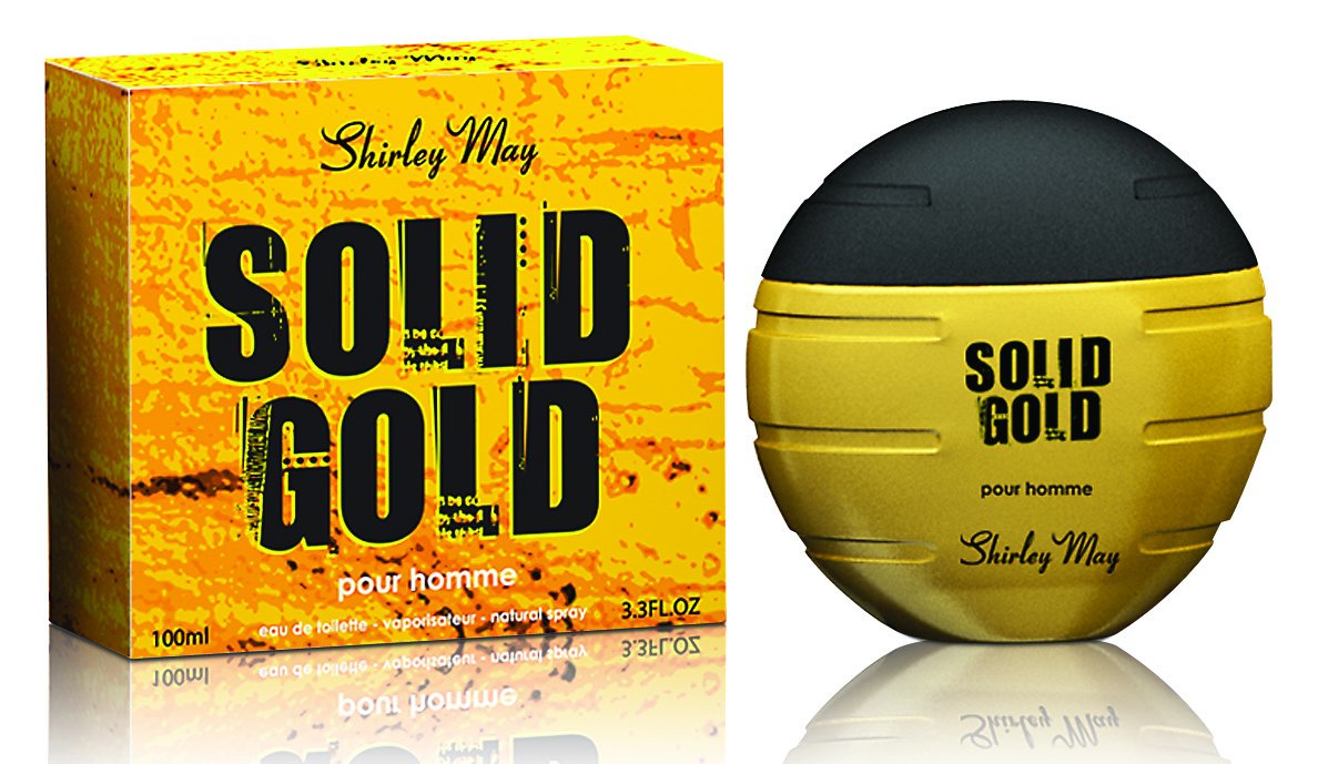 Shirley May Solid Gold For Men Eau de Toilette - 100 ML - authentic fragrance from Brands Warehouse Canada