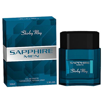 Shirley May Sapphire For Men Eau de Toilette - 100 ML - bottle front view
