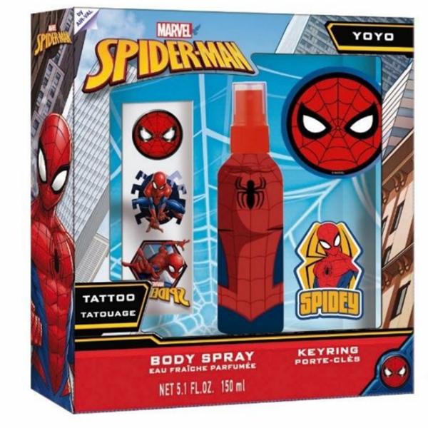 Kids Spiderman Set Bs 150 ML + Tattoo + Yoyo + Keyring - authentic fragrance from Brands Warehouse Canada