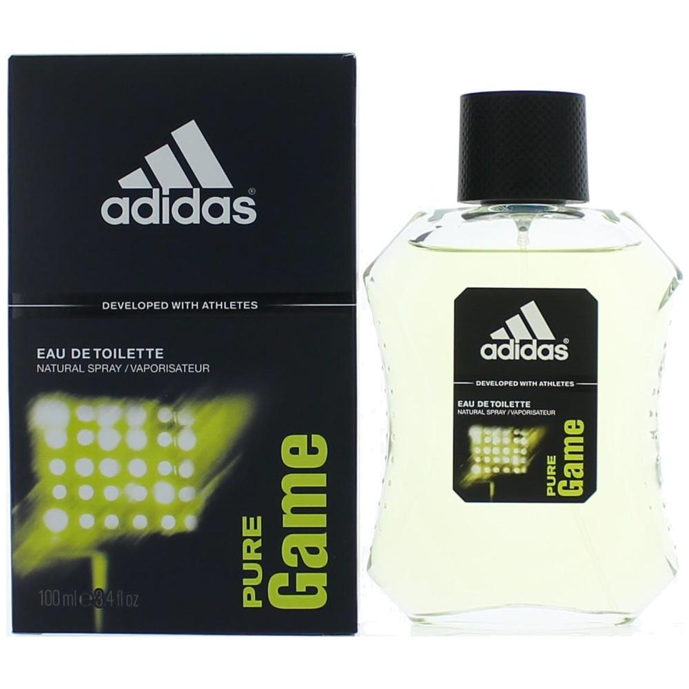 Adidas Pure Game For Men EDT Spray - box and bottle packaging