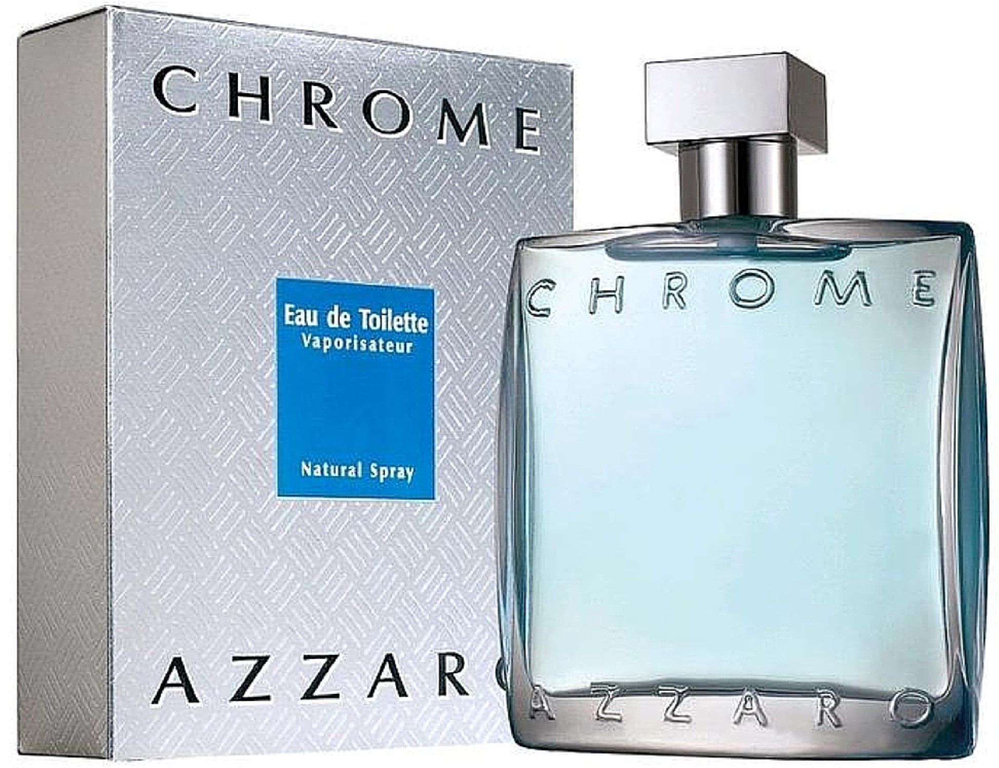 Azzaro Chrome EDT Spray For Men - bottle front view