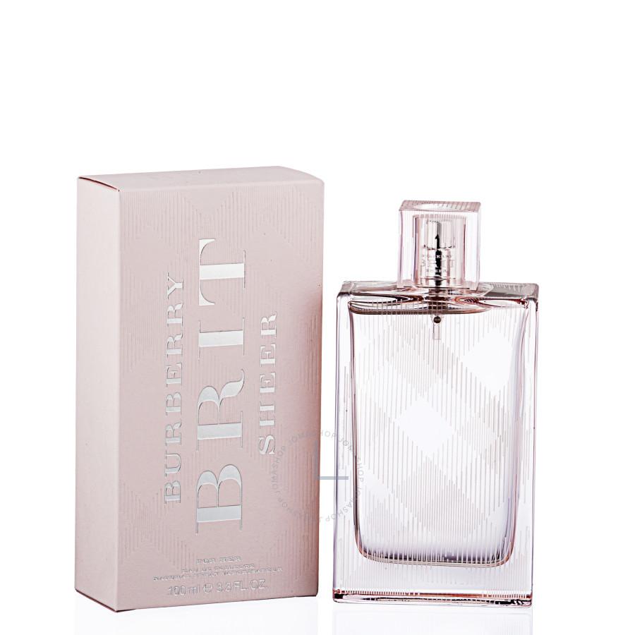 Burberry Brit Sheer For Her Edt Spray - bottle front view