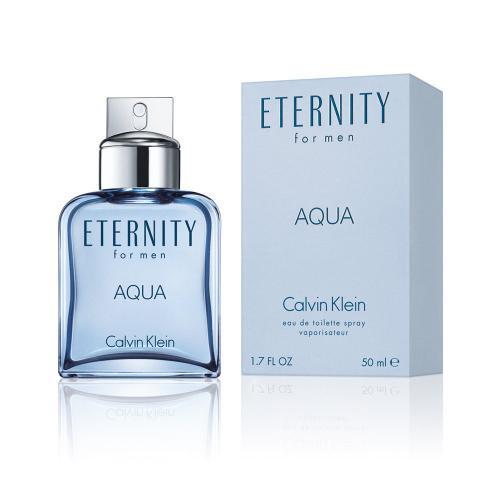 Calvin Klein Eternity Aqua EDT Spray For Men - box and bottle packaging