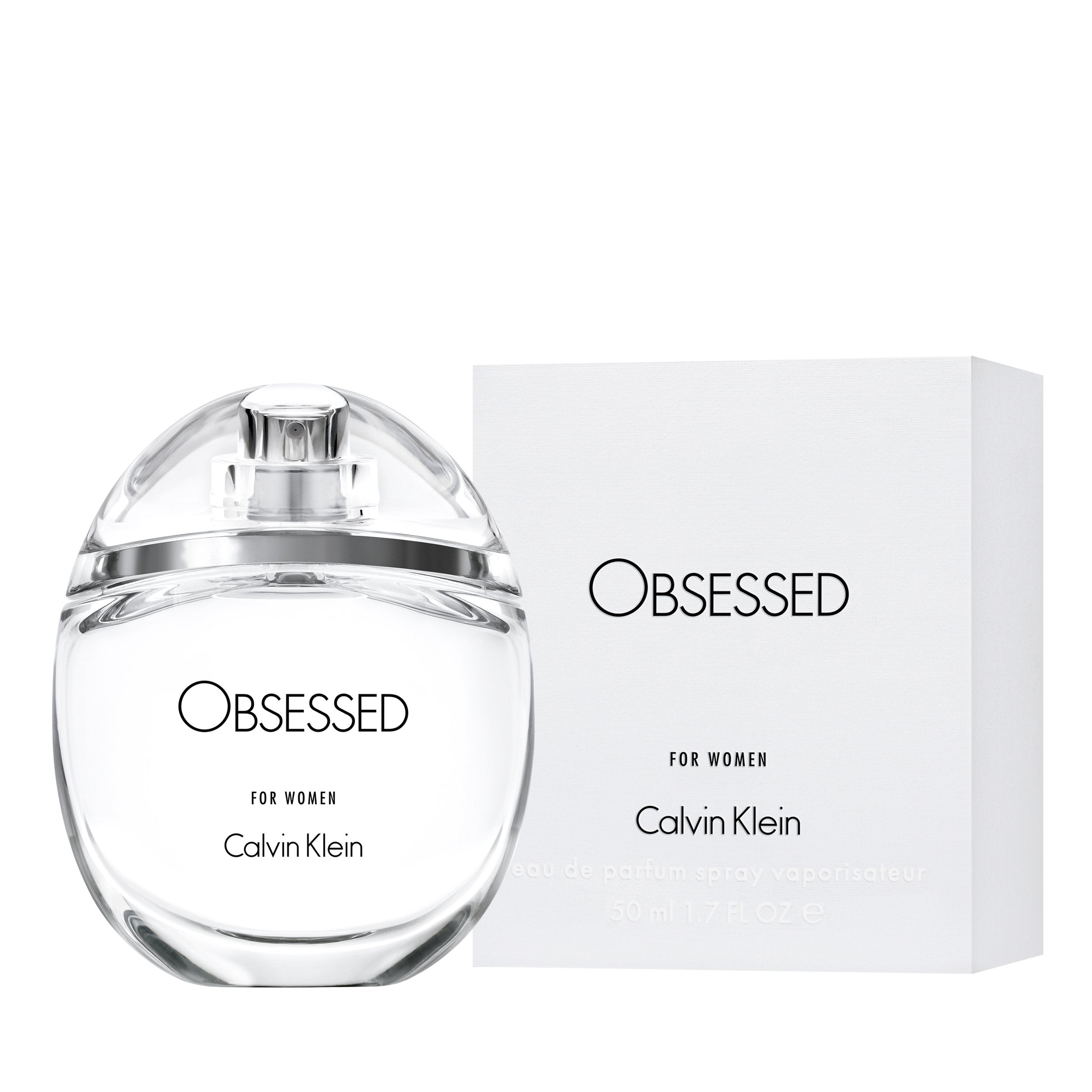Calvin Klein Obsessed EDP Spray For Women - box and bottle packaging