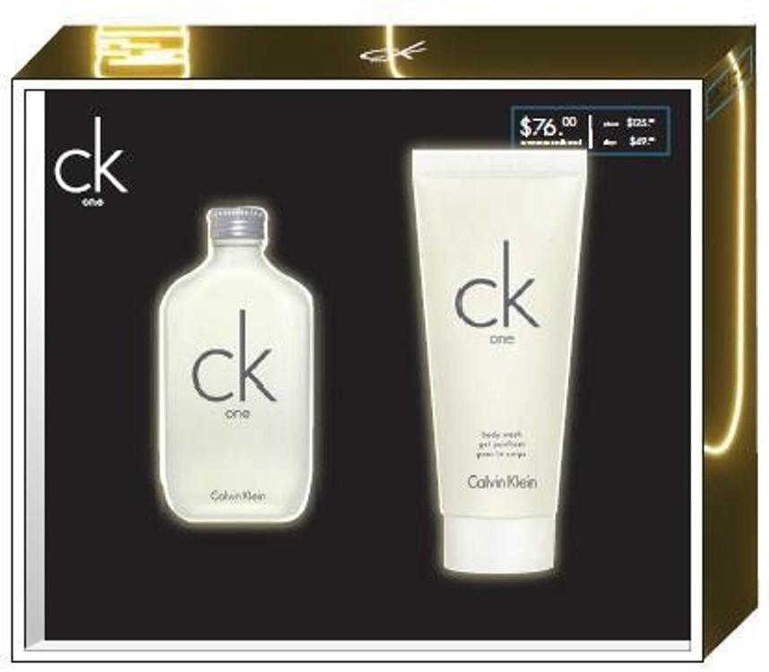 Set - Calvin Klein One 50 ML EDT Spray + 100 ML Shower Gel (U) - authentic fragrance from Brands Warehouse Canada