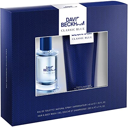 SET - DAVID BECKHAM CLASSIC BLUE 30 ML EDT SPR + 150 ML SHOWER GEL - MEN - authentic fragrance from Brands Warehouse Canada