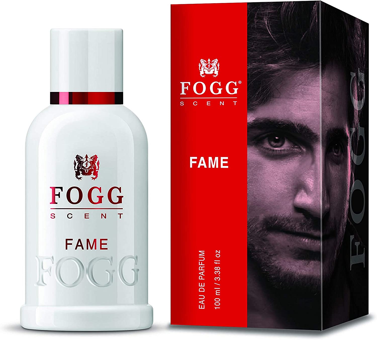 FOGG Scent Eau de Parfum Spray - 100 ML - box and bottle packaging