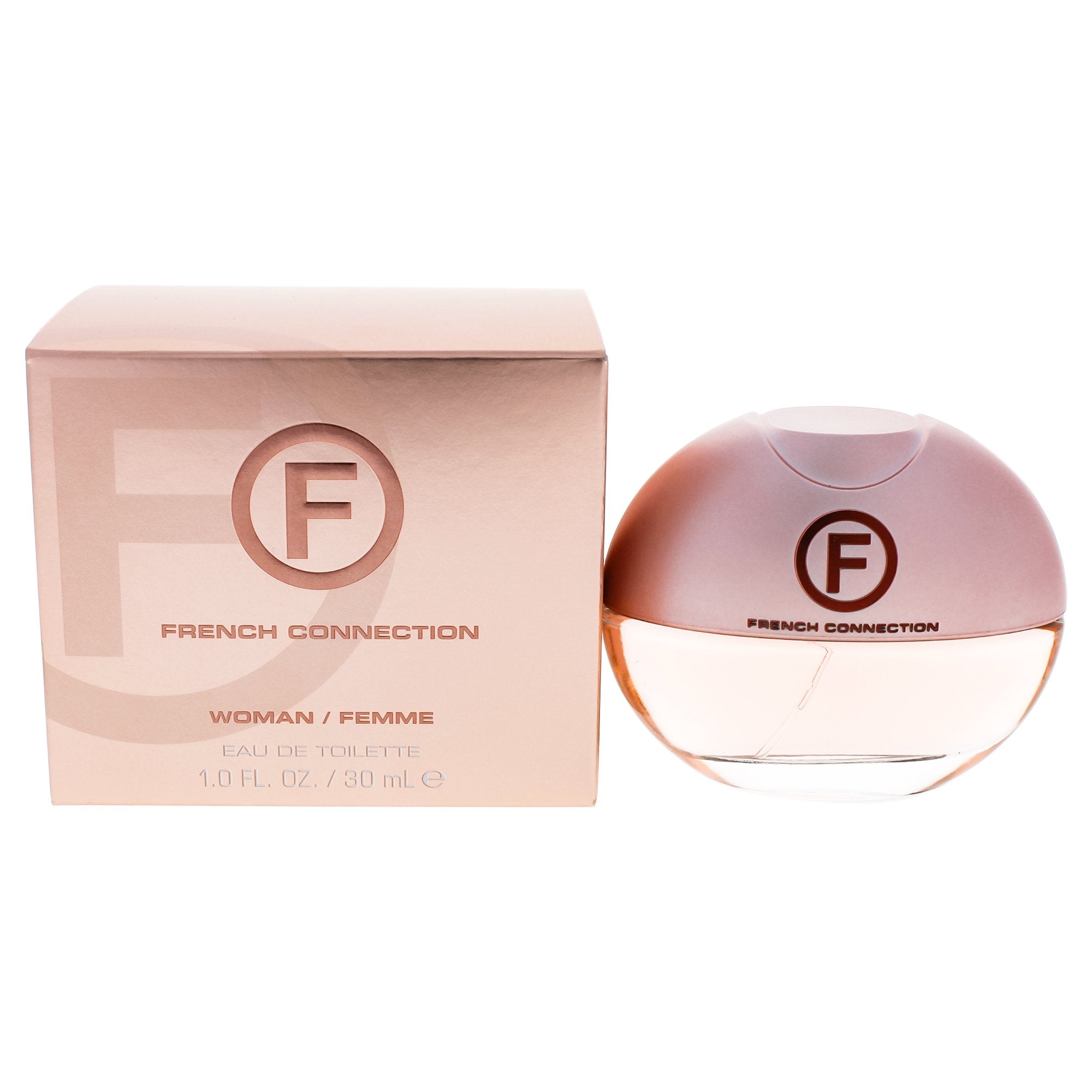 French Connection F EDT Spray - box and bottle packaging