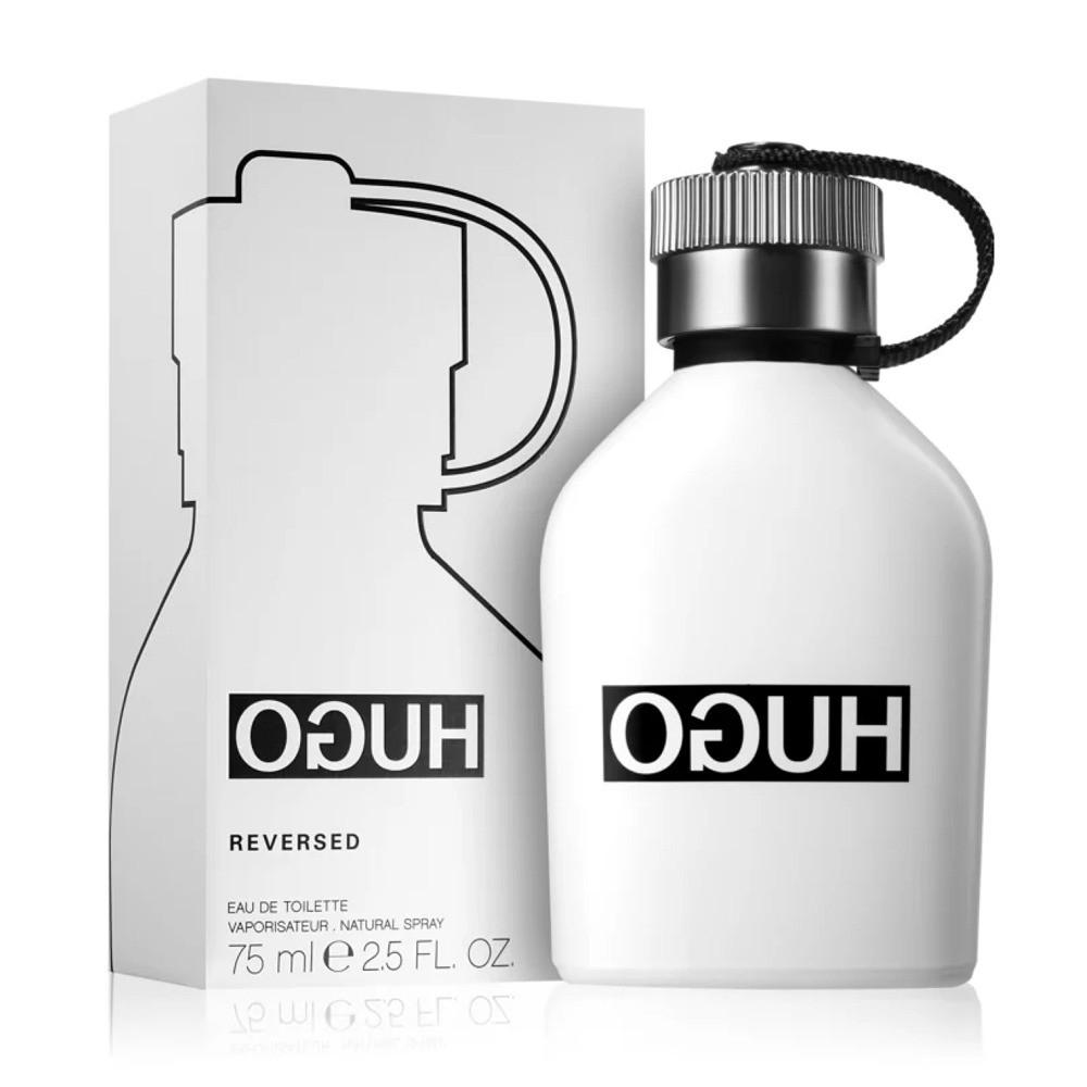 Hugo Boss Reversed EDT Spray For Men - box and bottle packaging