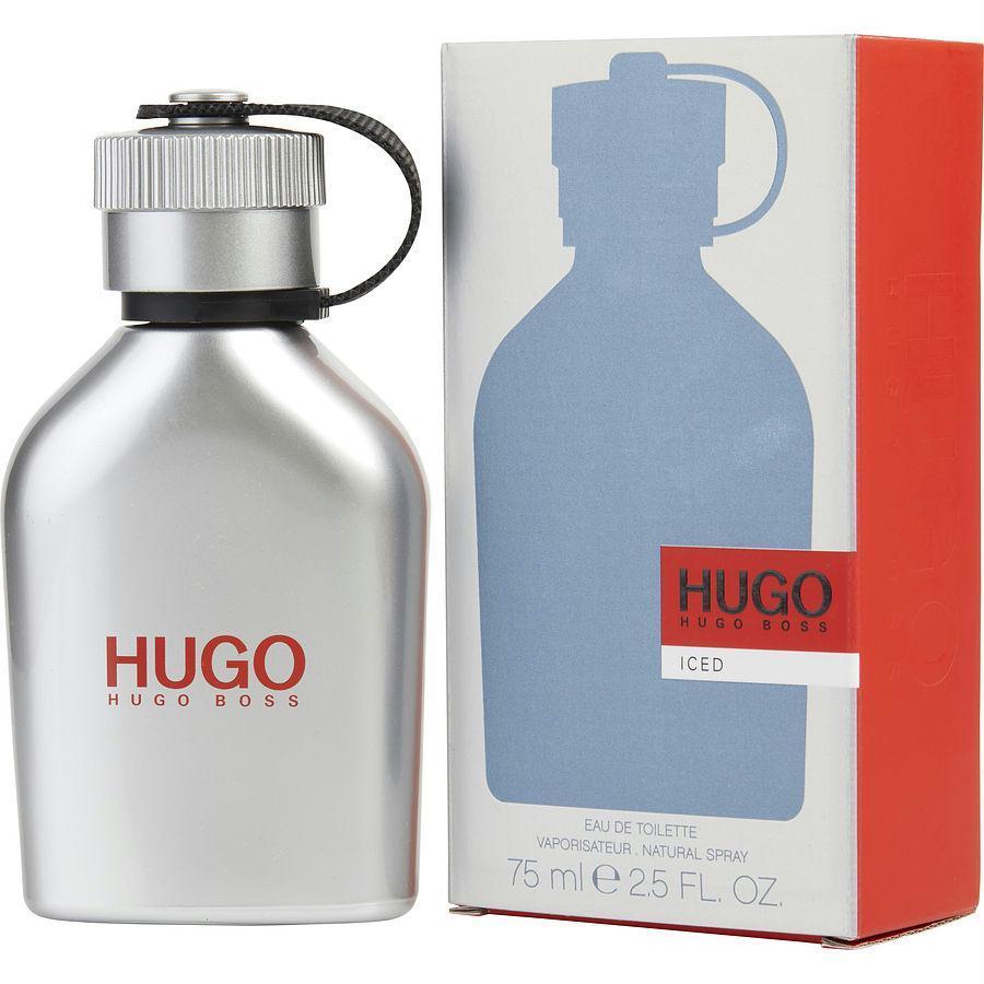 Hugo Iced EDT Spray For Men - box and bottle packaging
