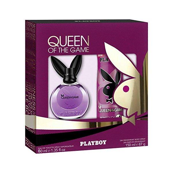 Set - Playboy Queen 40 ML EDT Spray +75 ML Body Lotion - authentic fragrance from Brands Warehouse Canada