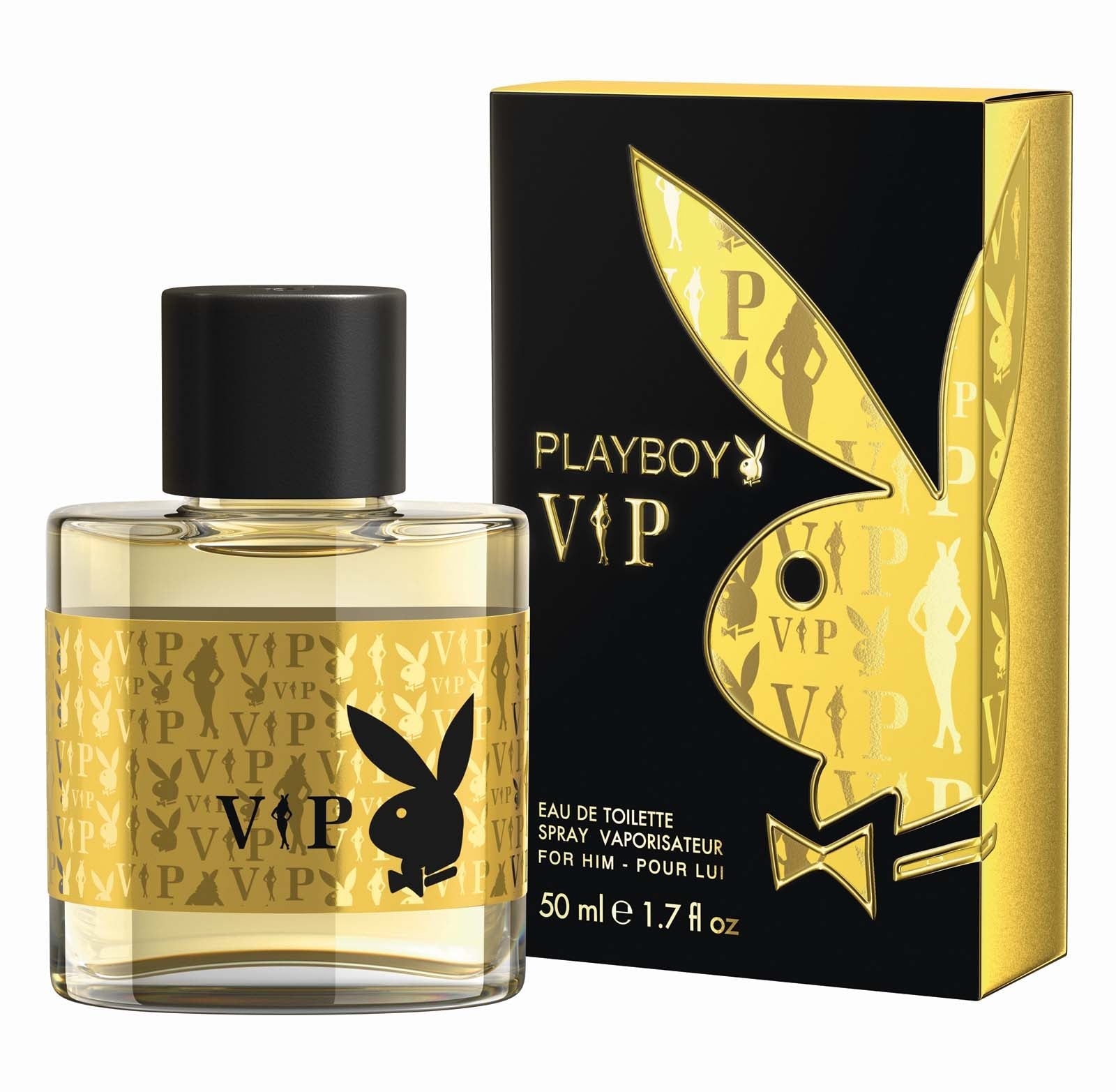 Playboy Vip Men EDT Spray - bottle front view