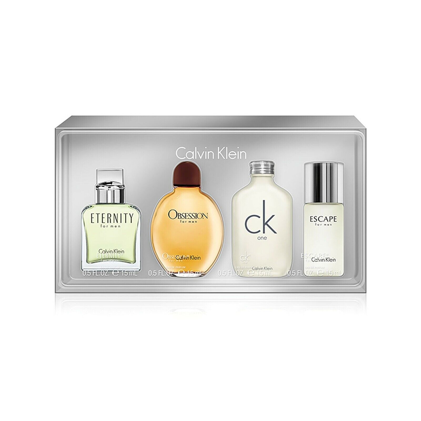 Set- Calvin Klein Euphoria 15 ML EDT Spl + Eternity 15 ML EDT Spl + Eternity Aqua 15 ML EDT Spl + Obsession 15 ML EDT Spra...