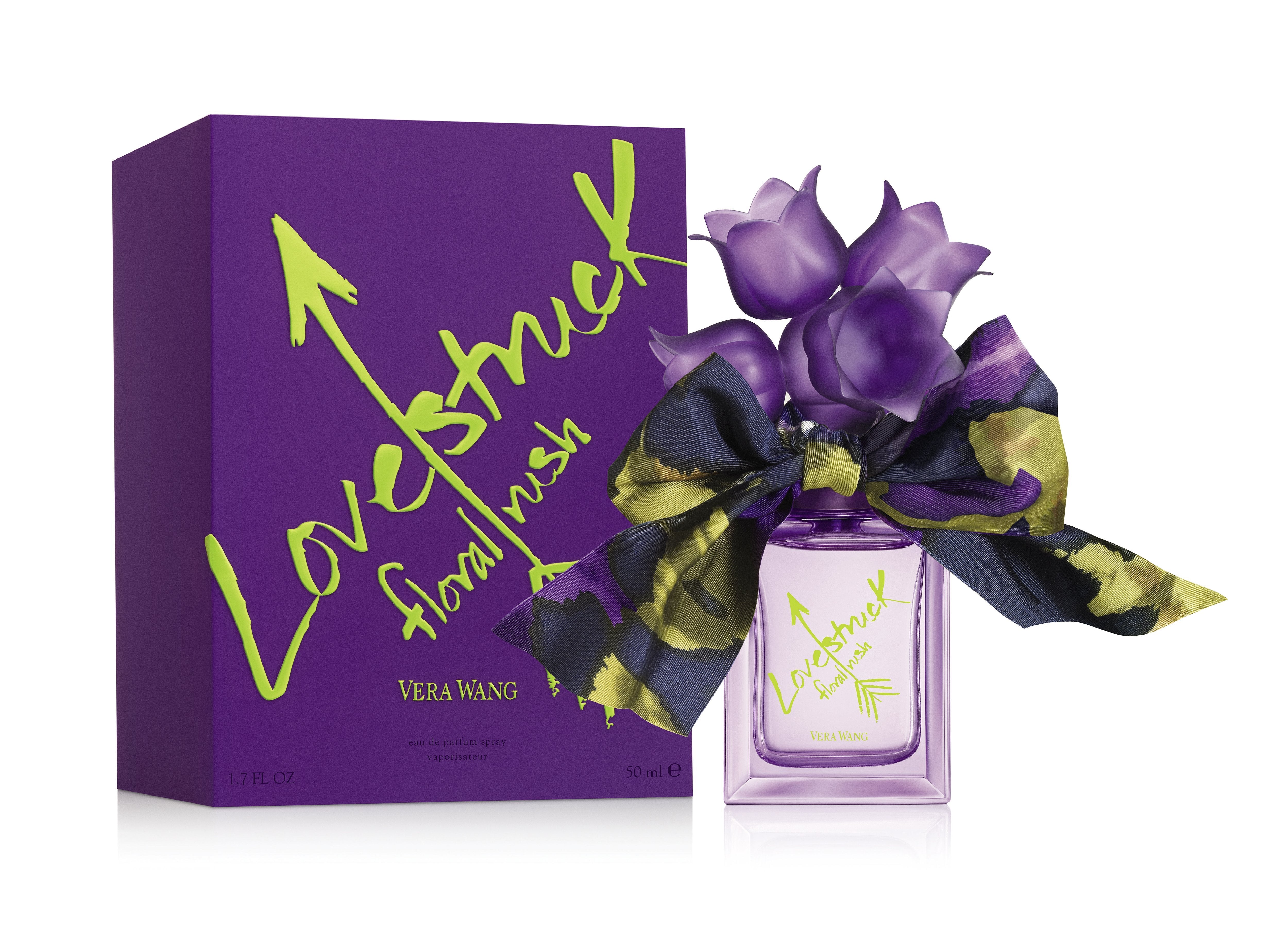Vera Wang Love Struck Floral Rush EDP Spray for Women - box and bottle packaging