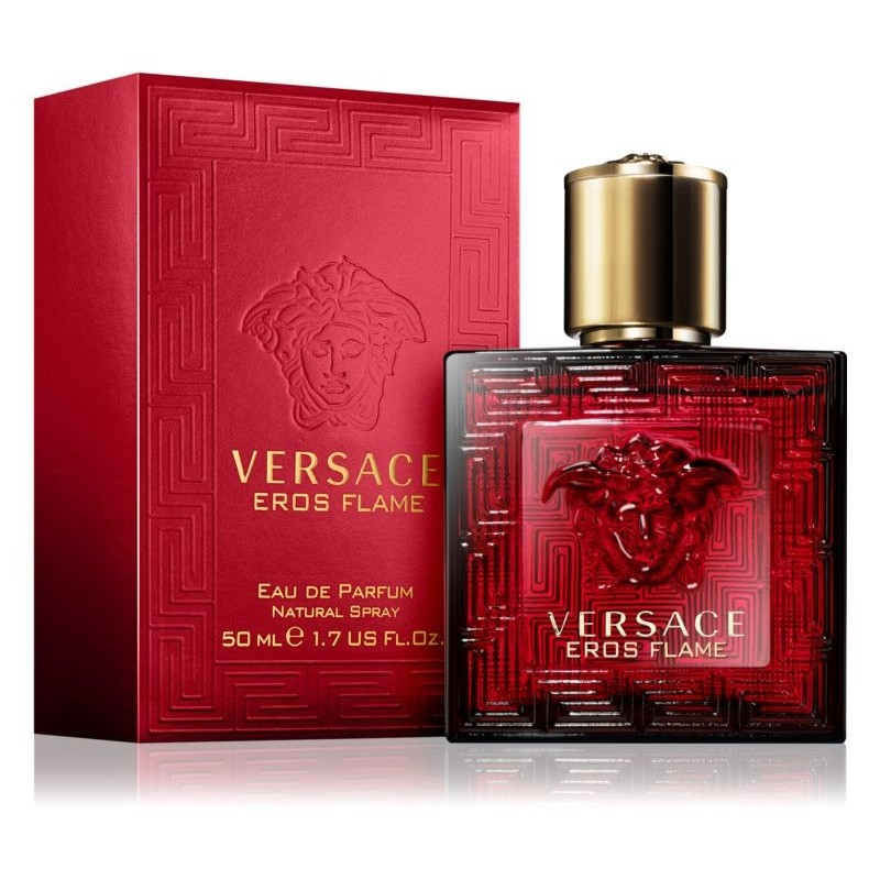 Versace Eros Flame EDP Spray for Men - bottle front view