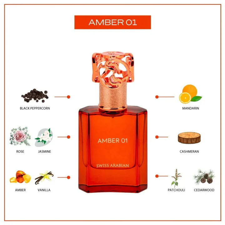 Swiss Arabian Amber 01 Eau De Parfum Unisex - 50 ML