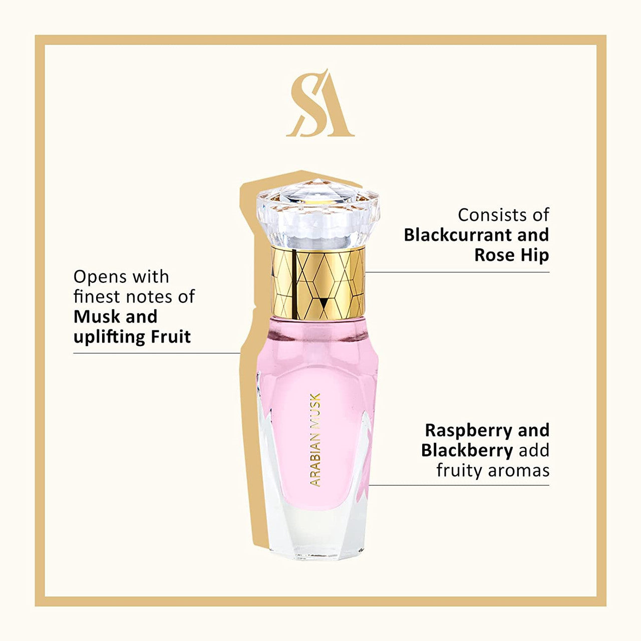 Swiss Arabian Arabian Musk Perfume Oil Unisex - 12 ML