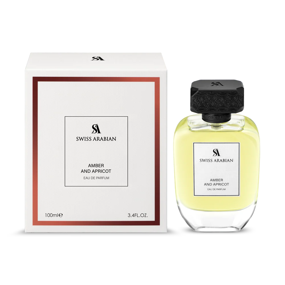 Swiss Arabian Amber And Apricot Eau De Parfum For Women - 100 ML - bottle front view