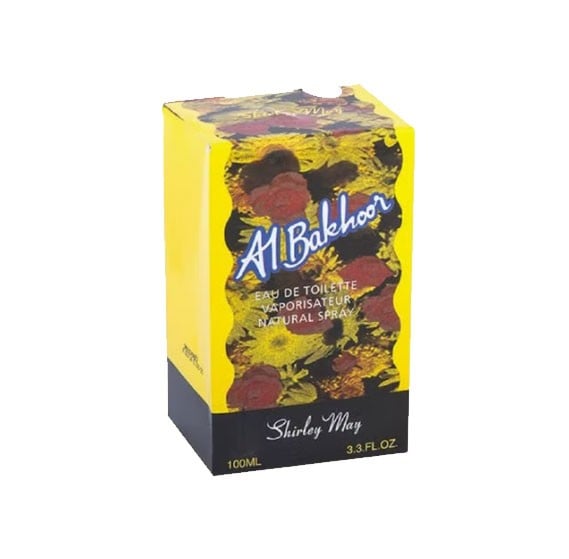 Shirley May Al Bakhoor Eau de Toilette Perfume for Women - 100 ML - box and bottle packaging