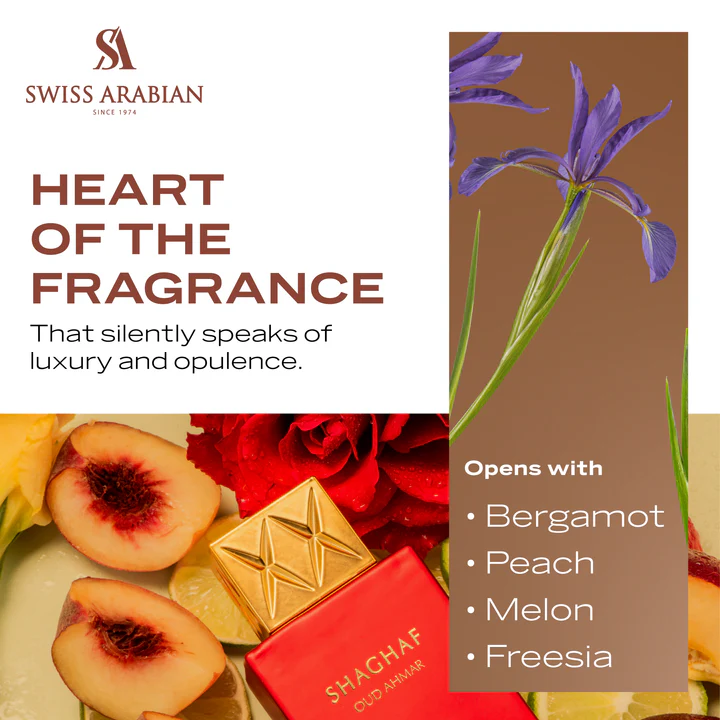Swiss Arabian Shaghaf Oud Ahmar Eau De Parfum Unisex - 75ml