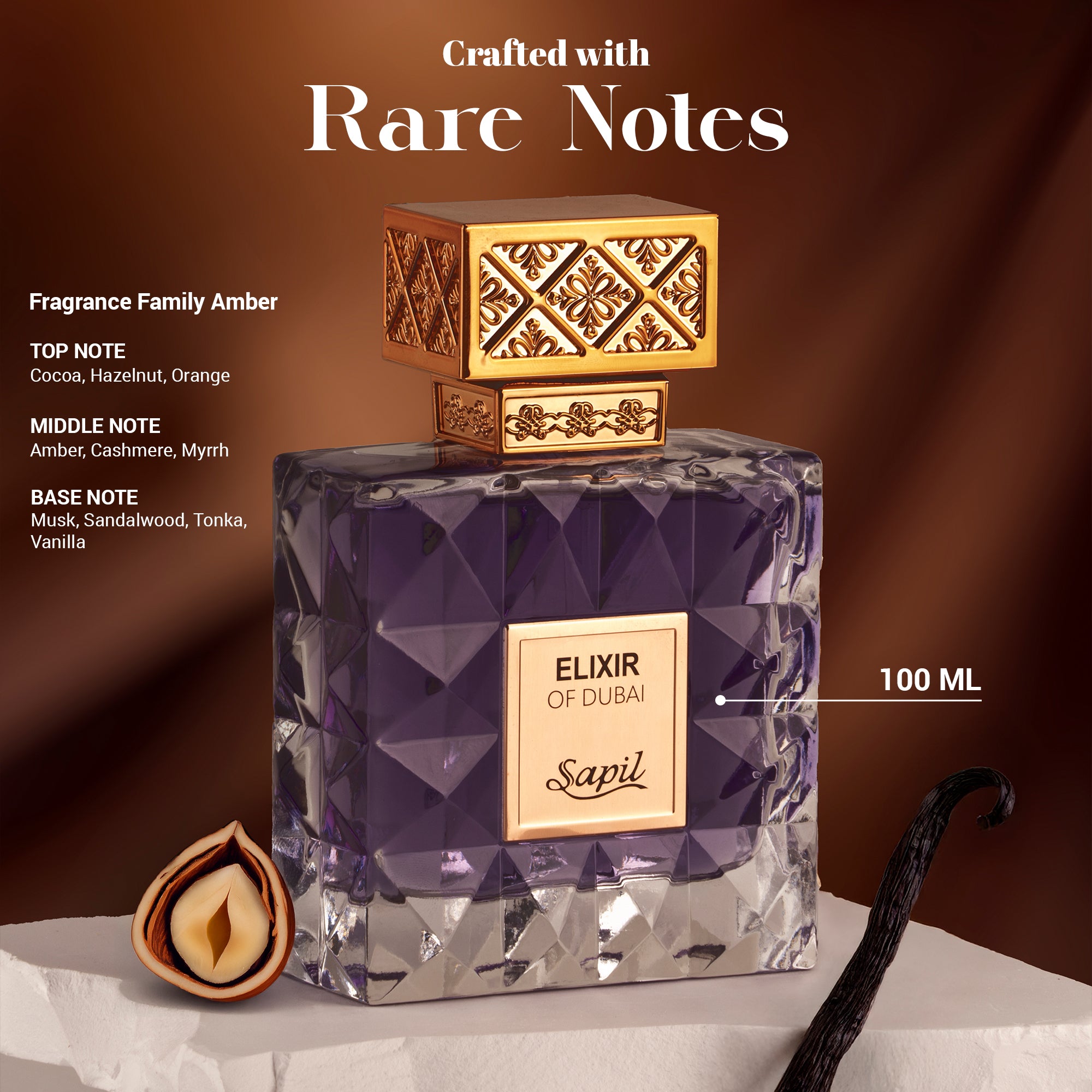 Sapil Elixir of Dubai Unisex Eau de Parfum -100 ML - detail view