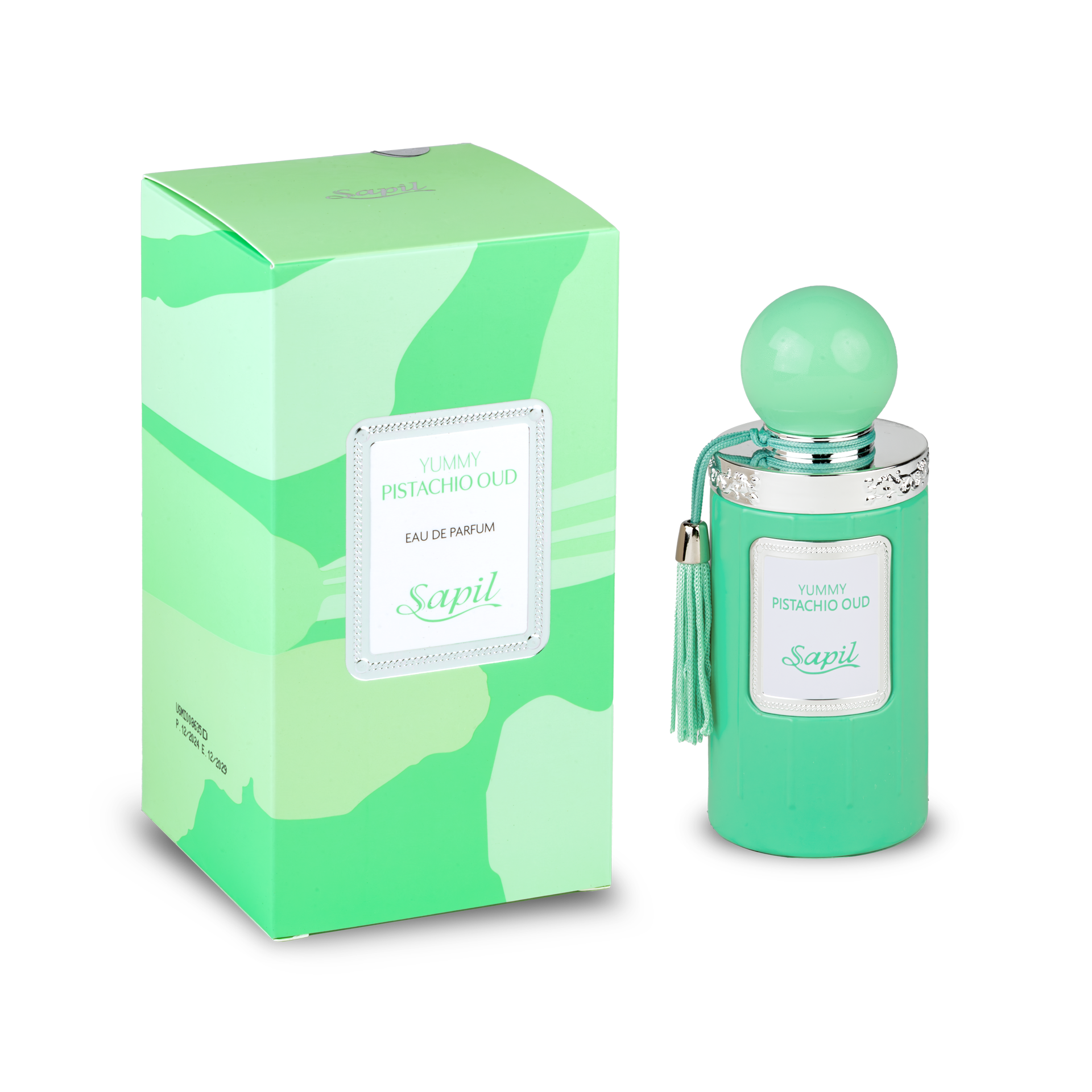 Sapil Yummy Pistachio Oud Unisex Eau De Parfum - 100 ML - bottle front view