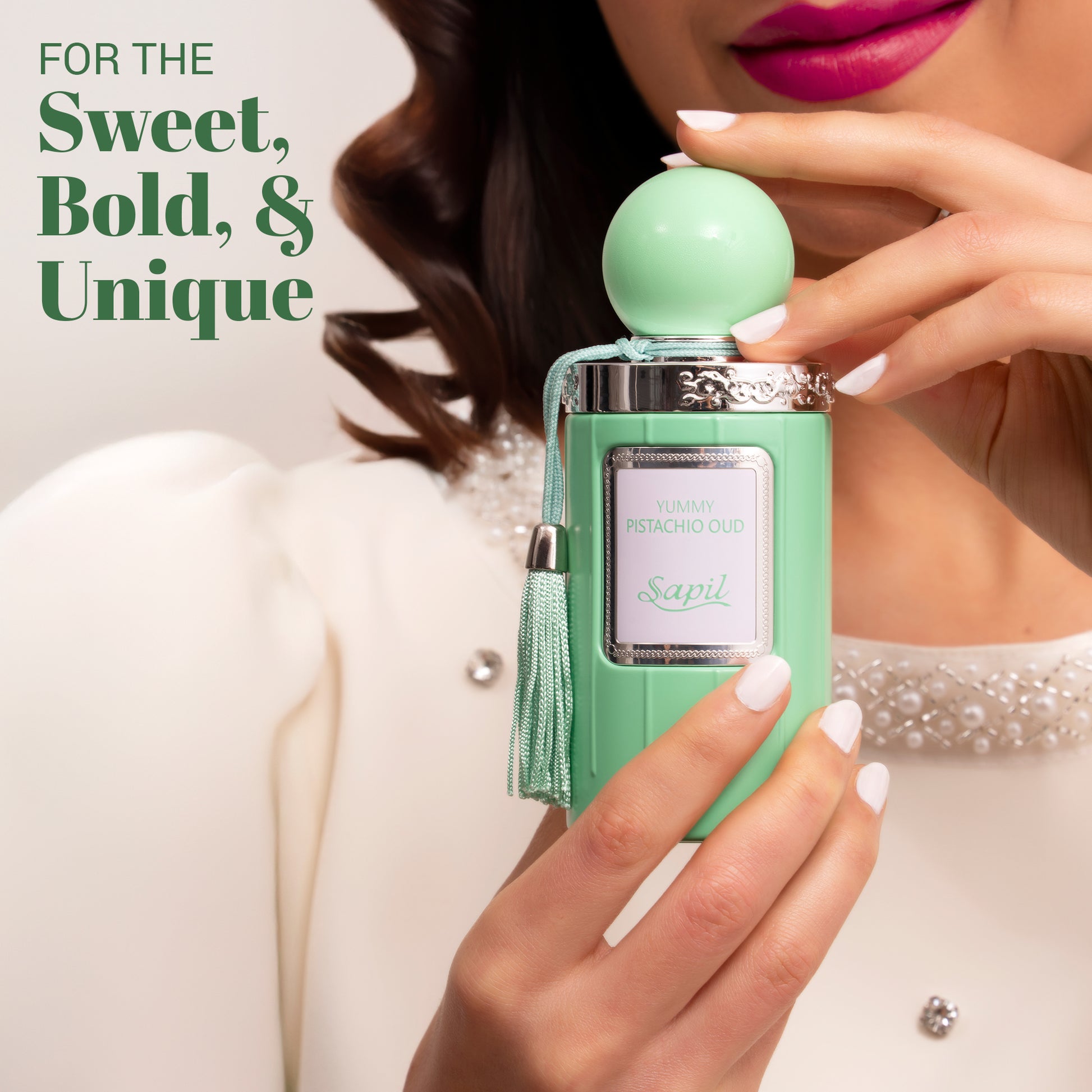 Sapil Yummy Pistache Oud Eau De Parfum Unisexe - 100 ML