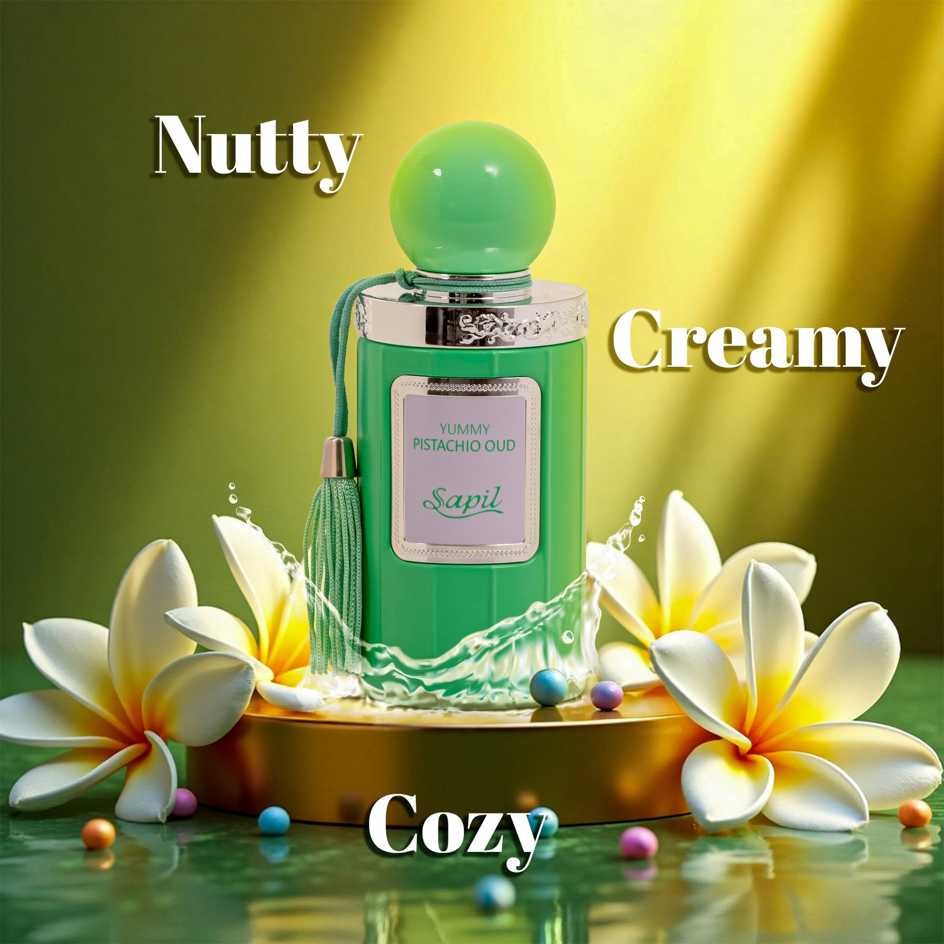 Sapil Yummy Pistache Oud Eau De Parfum Unisexe - 100 ML