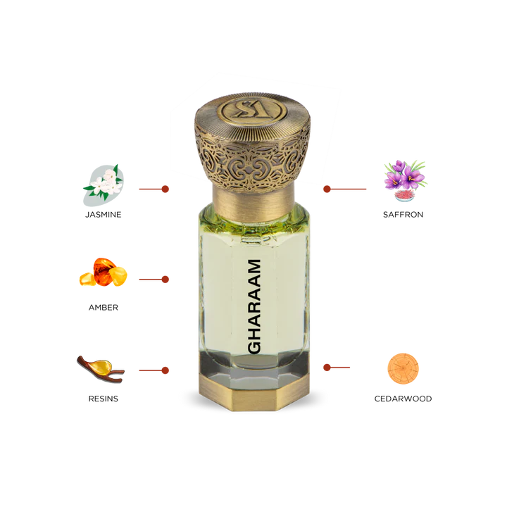 Swiss Arabian Gharaam Concentrated Perfume Oil Unisex - 12 ML