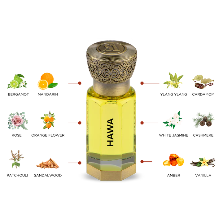Swiss Arabian Hawa Concentrated Perfume Oil Unisex - 12 ML - detail view
