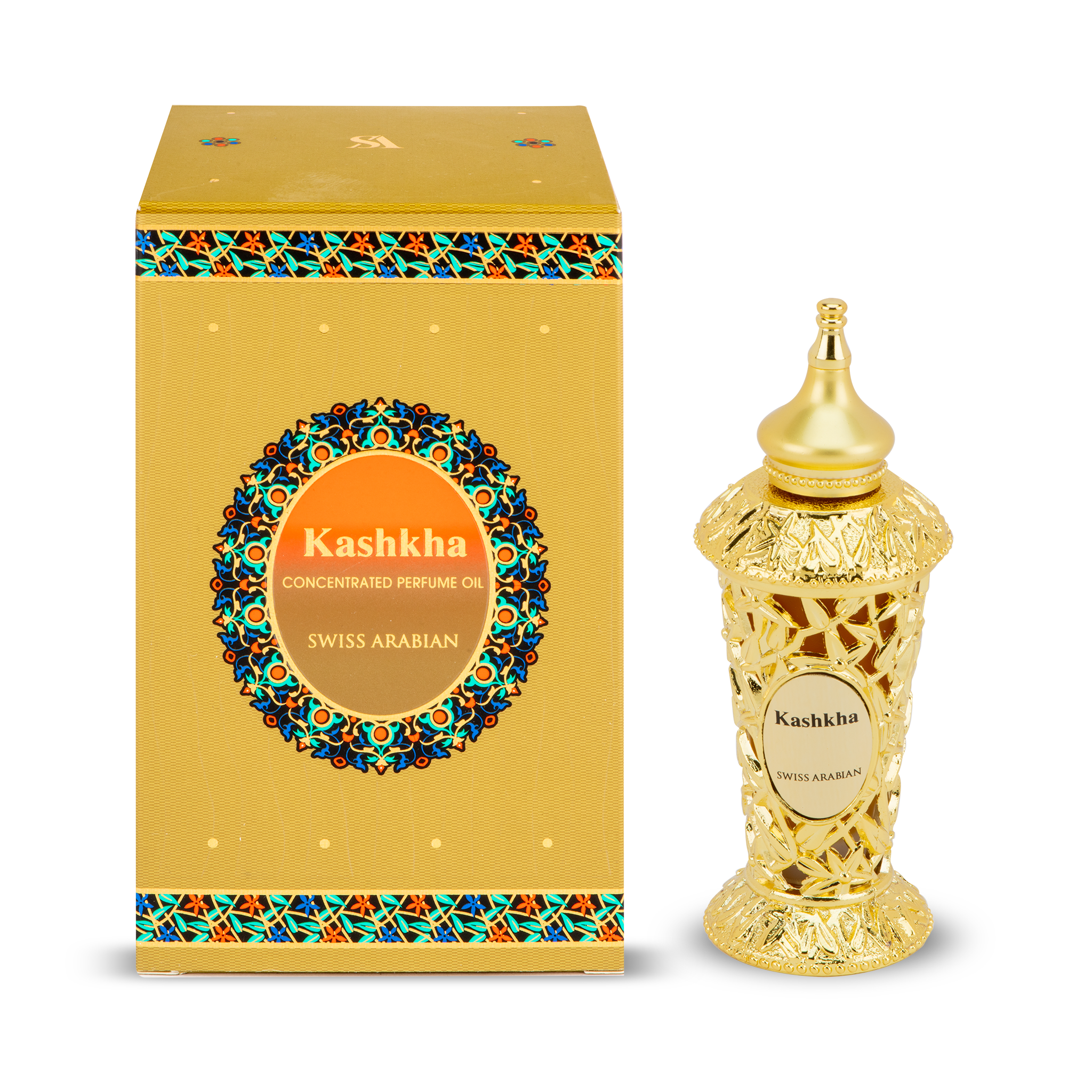 Swiss Arabian Kashkha concentrated perfume oil box