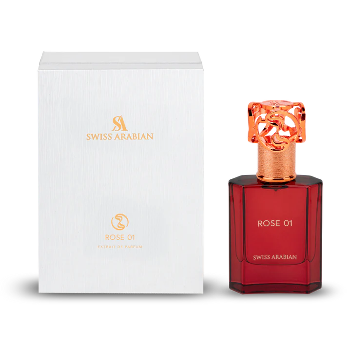 Swiss Arabian Rose 01 Eau De Parfum Unisex - 50 ML - bottle front view