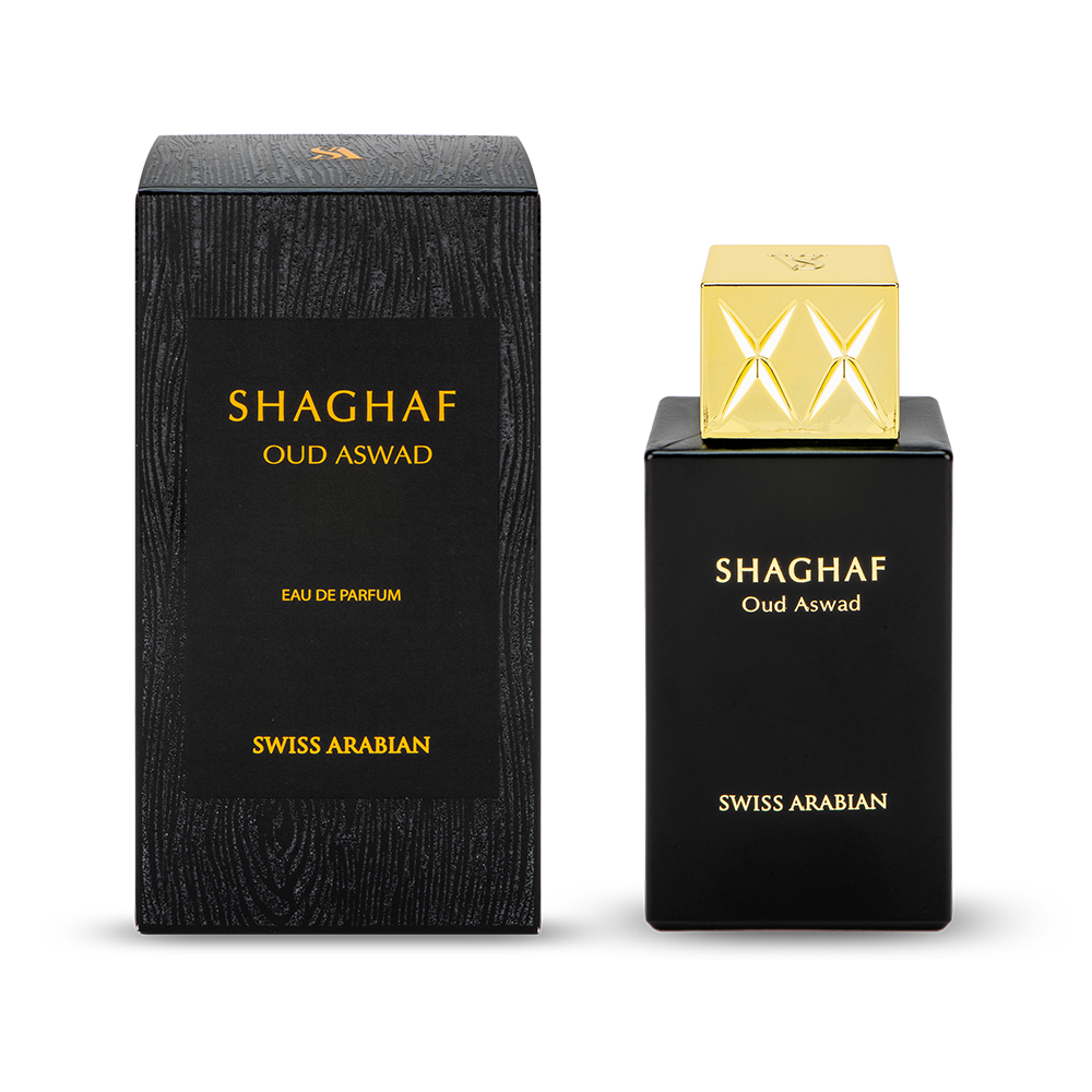 Swiss Arabian Shaghaf Oud Aswad Eau De Parfum Unisex - 75 ML - bottle front view